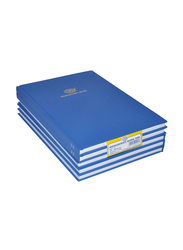 FIS Manuscript Notebook, 8mm Single Ruled, 3 Quire, 5 x 144 Sheets, A4 Size, FSMNA43Q, Blue