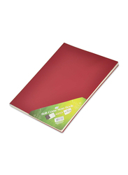 FIS Pvc Soft Cover Notebook with Border, 5mm Square, 80 Sheets, A4 Size, FSNBPV5MMA480MR, Maroon