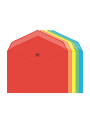 FIS Colour Glued Envelopes, 50-Piece, 80 GSM, 145 x 200mm, Neon Assorted
