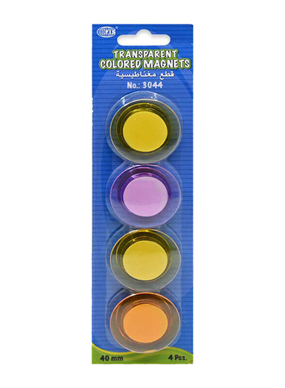 FIS Colored Magnet Set, 4 Pack, FSMI54243444/4, Multicolour