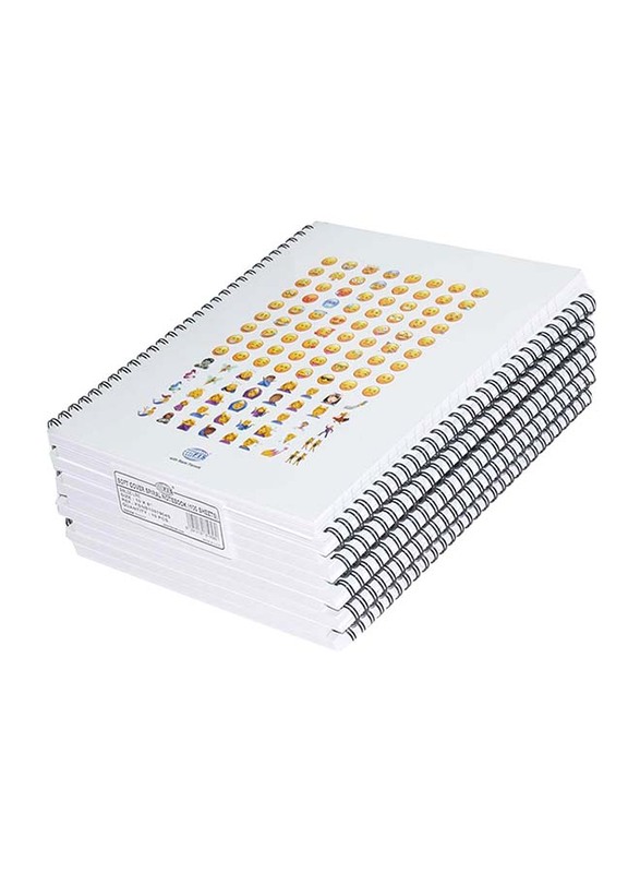 إف أي إس مجموعة دفاتر بخط واحد بغطاء ناعم حلزوني ، 10 × 8 بوصة ، 10 قطع × 100 ورقة ، FSNB1081904S ، متعدد الألوان