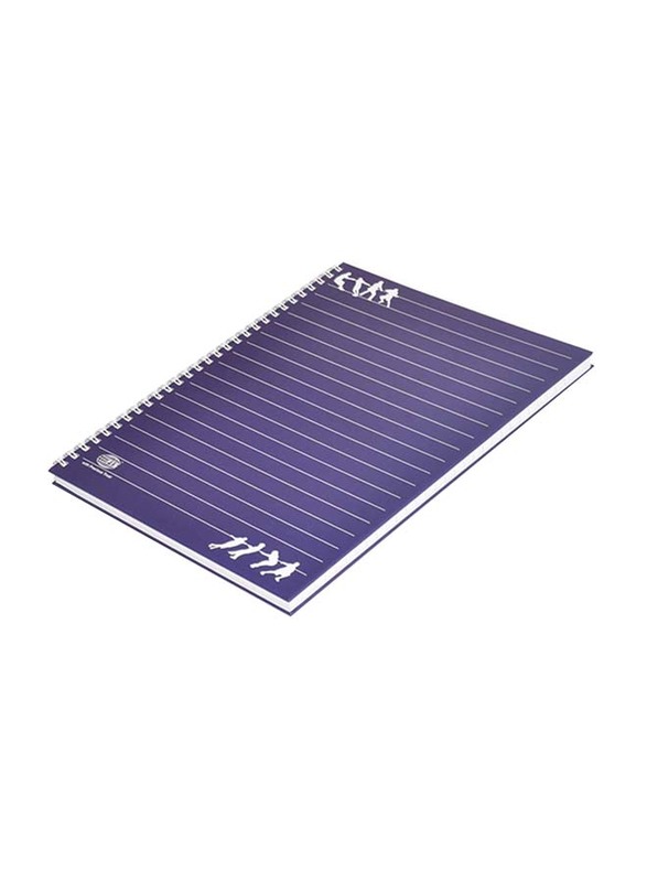 إف أي إس مجموعة دفاتر بخط واحد بغطاء صلب حلزوني، 5 ​​× 100 ورقة ، 10 × 8 بوصة ، FSNBS1081905 ، أزرق داكن