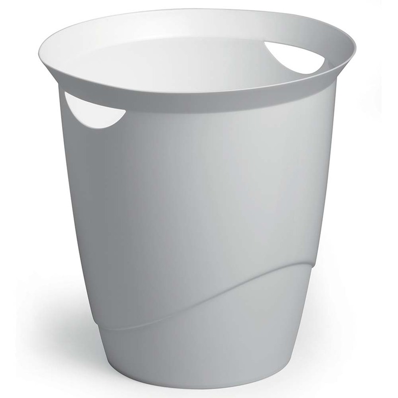 Durable Trend Waste Basket, Opaque White