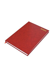 FIS 2023 Saturday & Sunday Combined English Diary, A4 Size, FSDI47E23RE, Red