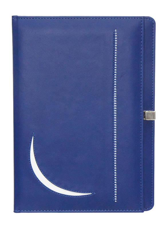 FIS Italian PU Bill Folders Covers with Round Corners & Pen Holder, 175 x 245mm, FSCLBFPHBL, Blue