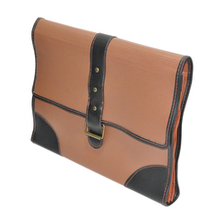 Expanding File, 3 Pockets, A4 Size, AIPGLD17A, Dark Brown/Black