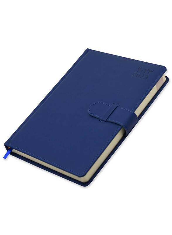 

FIS 2023 Arabic/English Agenda Diary, 400 Sheets, 70 GSM, FSDI75AE23BL, Blue