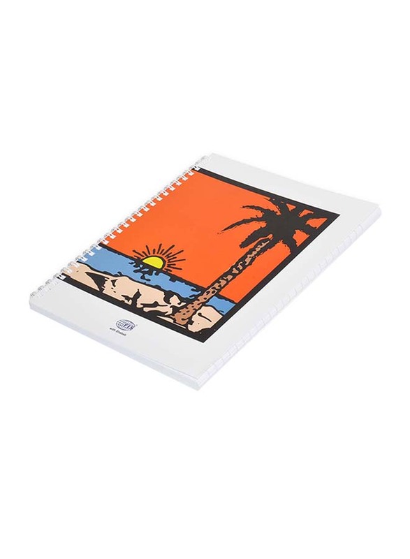 FIS Spiral Soft Cover Single Line Notebook Set, 9 X 7 inch, 10 Piece x 100 Sheets, FSNB971901S, Multicolour