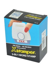 Artline X-Stamper 3-in-1 Entered Word Stamp, 13 x 42mm, ARXTCXM8515, Blue