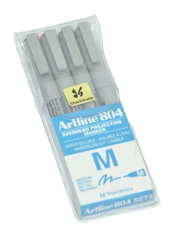 

Artline 4-Piece 804 Polyester Fibre Tip Pen Set, ARMK804/4W, 1.0mm, Multicolour