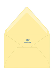 FIS Executive Envelopes Glued, 5.35 x 8 inch, 50 Pieces, Cream