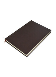 FIS 2023 1 Side Padded Cover English Diary, 384 Sheets, 70 GSM, A4 Size, FSDI45E23DBR, Dark Brown