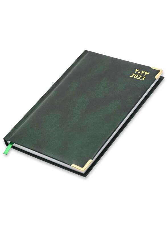 

FIS 2023 English Saturday & Sunday Combined Diary, 384 Sheets, 60 GSM, A5 Size, FSDI92AE23GR, Green