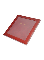 FIS Italian PU Cover Laid Paper Golden Book with Frame Gift Box & Gilding, 280 x 275mm, 100 GSM, 96 Sheets, Maroon