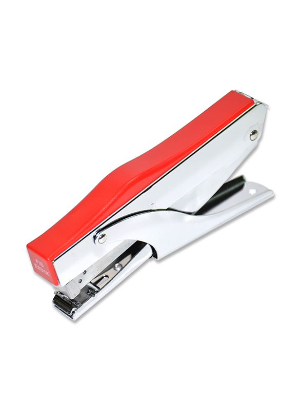 FIS FSSFE831K Plier Metal Body Stapler, Red
