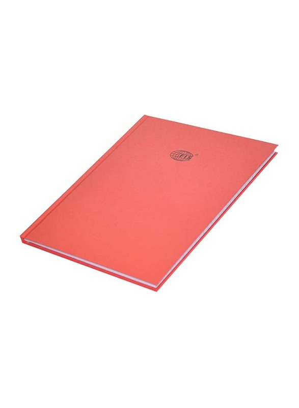 FIS Neon Hard Cover Single Line Notebook Set, 10 x 8 inch, 5 Piece x 100 Sheets, FSNB108N250, Red