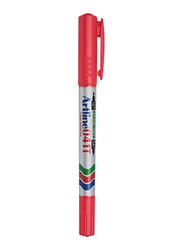 Artline 12-Piece Polyacetal Resin Tip Permanent Markers, Red