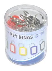 FIS Key Rings, 25 Pieces, FSKCB-10, Assorted Colours