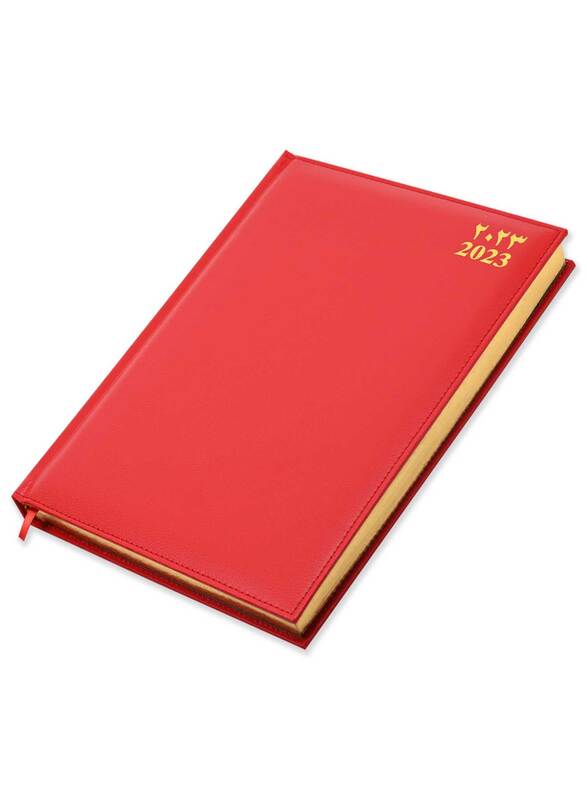 

FIS 2023 Arabic/English Golden Diary, 384 Sheets, 60 GSM, A4 Size, FSDI43AEG23RE, Red