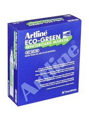 Artline 12-Piece Eco-Green White Board Marker Set, 2.0mm, ARMKEK-527GR, Green