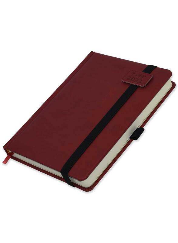 

FIS 2023 Arabic/English Diary, 384 Sheets, 70 GSM, A5 Size, FSDI84AE23MR, Maroon