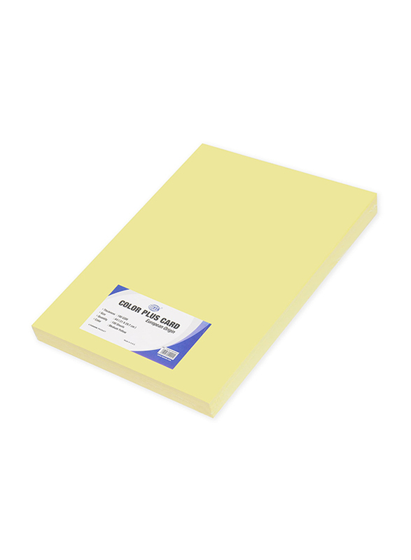 FIS Color Plus Card, 21 x 29.7cm 180 GSM, A4 Size, FSCHCP180A4MYL, Light Yellow