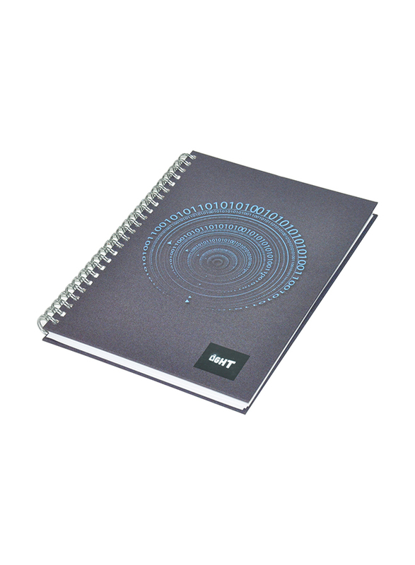 Light 5-Piece Spiral Hard Cover Notebook, Single Ruled, 100 Sheets, A5 Size, LINBSA51516, Multicolour