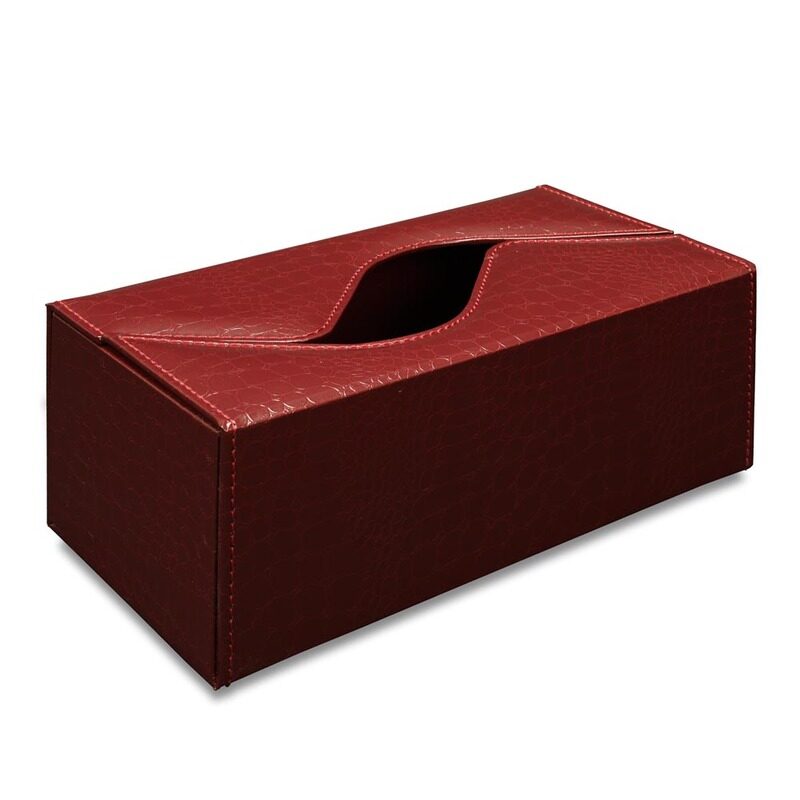 

FIS Tissue Box Holder, Size: 247x135x97mm, Crocodile Vinyl Material, Rectangular Tissue Holder, Magnetic Closure, Perfect for Office and Home Use, Ma