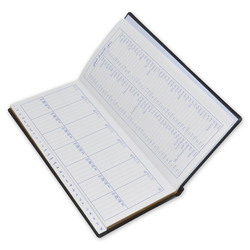 FIS Arabic Address Book with PVC Cover & Gilding, 120 x 240mm, 60 Sheets, FSAD12X24AGN, Black