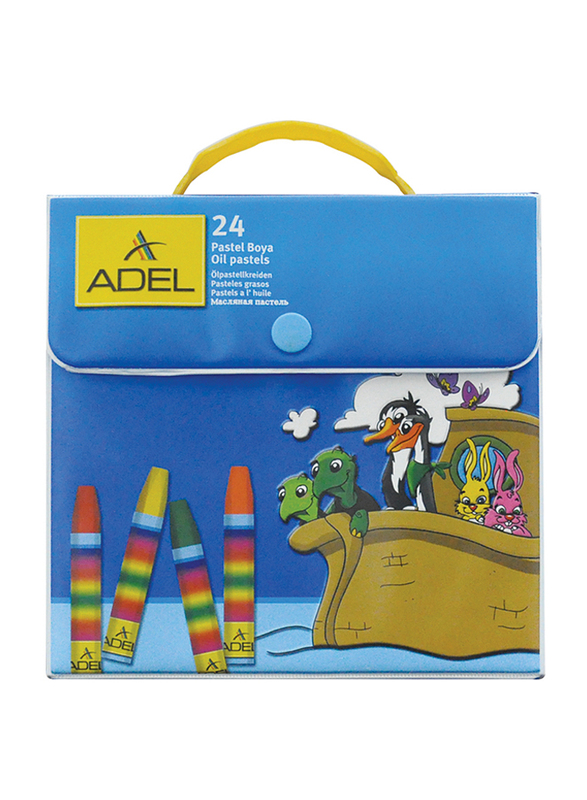 

Adel Oil Pastel Hexagonal with Case, Pack of 24, Multicolour