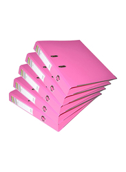 FIS PP F/S Narrow Lever Arch Box File, 4cm, 24 Pieces, FSBF4PPIFN10, Pink