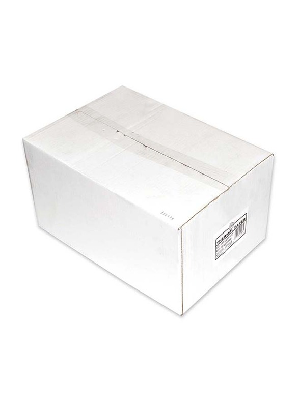 FIS Thermal Paper Roll Box, 57mm x 40mm x 1/2 inch, 120 Pieces, FSFX57X40MM, White