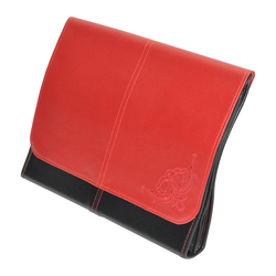 Expanding File, 3 Pockets, A4 Size, AIPGLD29A, Red/Black