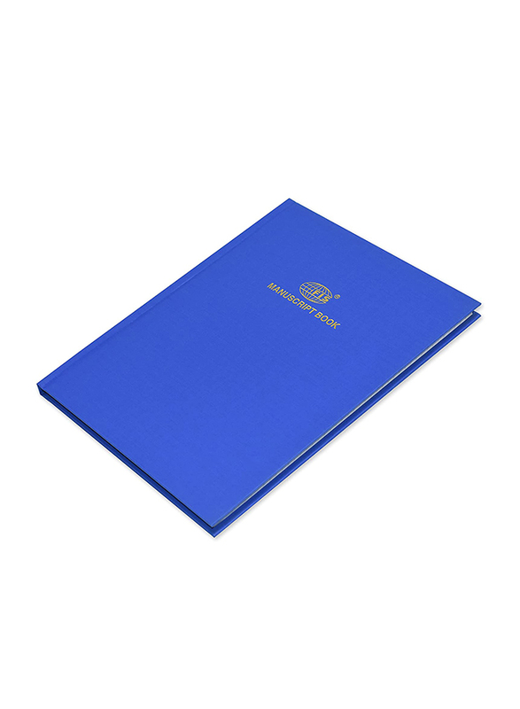 FIS Manuscript Notebook, 5mm Square, 2 Quire, 5 x 96 Sheets, 9 x 7 inch Size, FSMN9X72Q5MM, Blue