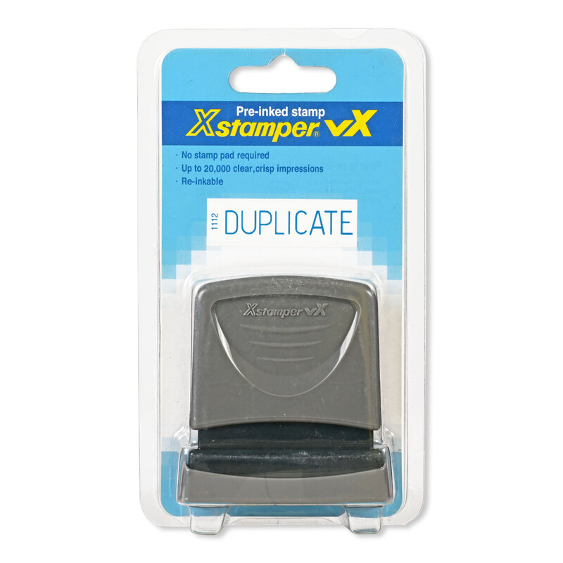 Artline X-Stamper "DUPLICATE" for Office Business Supplies, Ink Blue - ARXT1112VXCP-1PC