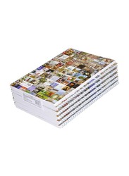 FIS 10-Piece Spiral Soft Cover Single Line Note Book, 100 Sheets, A4 Size, FSNBA41903S, White