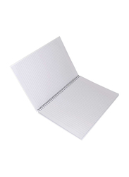 FIS Swan Design Spiral Hard Cover Notebook, 5 x 96 Sheets, A4 Size, FSNBSHCA496-SWA4, White