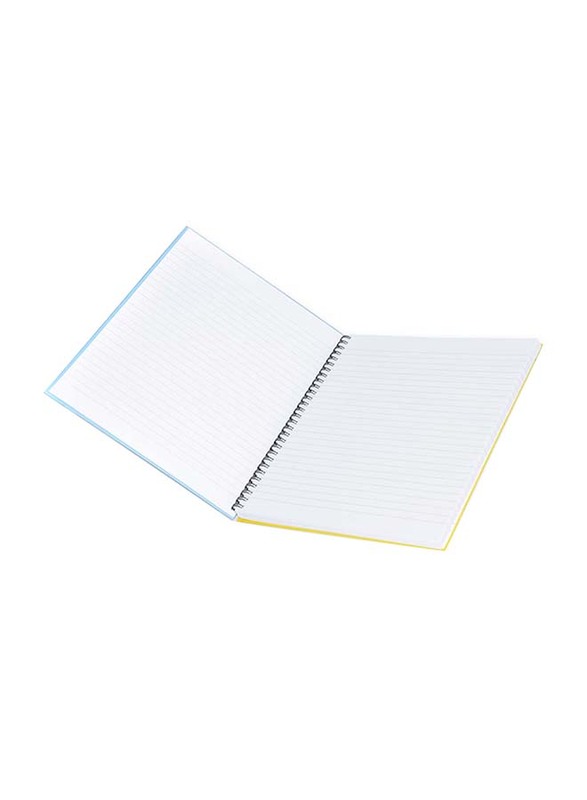 FIS Spiral Hard Cover Single Line Notebook Set, 5 x 100 Sheets, 10 x 8 inch, FSNBS1081908, Multicolour