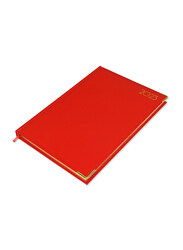FIS 2023 Golden English Diary, A4 Size, FSDI44EG23RE, Red