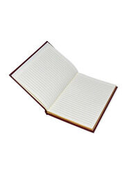 FIS Italian Ivory Paper Notebook with Golden Bonded Leather, 196 Pages, 70 GSM, A5 Size, FSNBHCA5GIVBL, Maroon