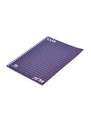 FIS Spiral Soft Cover Single Line Notebook Set, 10 x 100 Sheets, 9 x 7 inch, FSNB971905S, Dark Blue