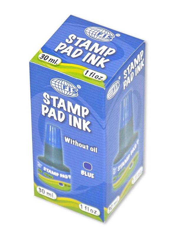 FIS Stamp Pad Ink, 12 Pieces, FSIK030BL, Blue