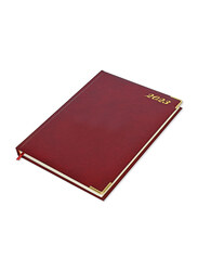 FIS Executive 2023 English Diary with Bonded Leather, 384 Sheets, 70 GSM, FSDI88EB23MR, Maroon