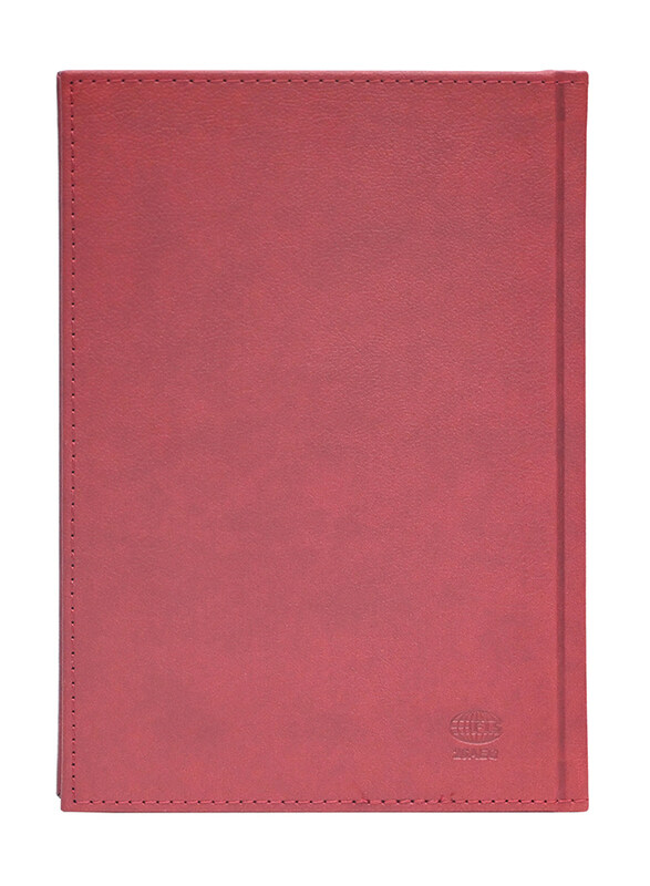 FIS 2024 Arabic/English Golden Diary, 384 Sheets, 70 GSM, A5 Size, FSDI26AEG24MR, Maroon