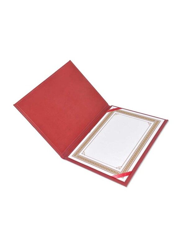 

FIS Italian PU Certificate Folder, A4 Size, FSCLCERTPUMR, Maroon