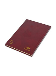 FIS Italian Ivory Paper Notebook with Bonded Leather, 196 Pages, 70 GSM, A5 Size, FSNBHCA5IVBL, Maroon
