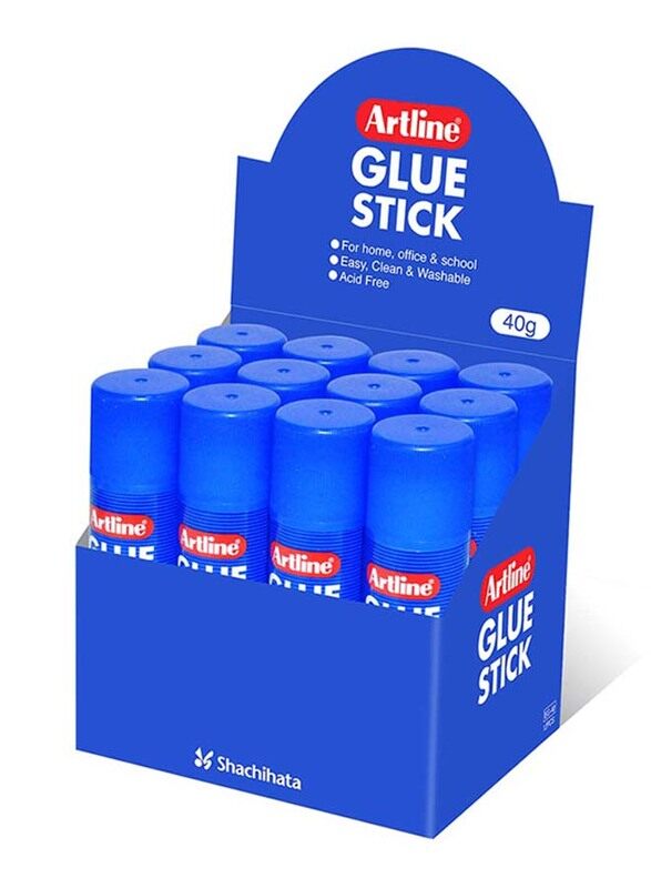 

Artline Glue Stick, 40g, 12 Pieces, ARGL40/12, White