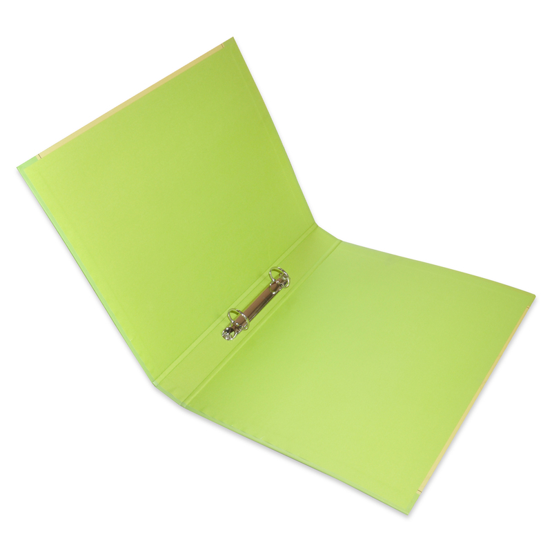 A4 2 O Ring Binder with Printed Birds, 48 Piece, FSBD2A4BC1, Yellow/Green/Brown