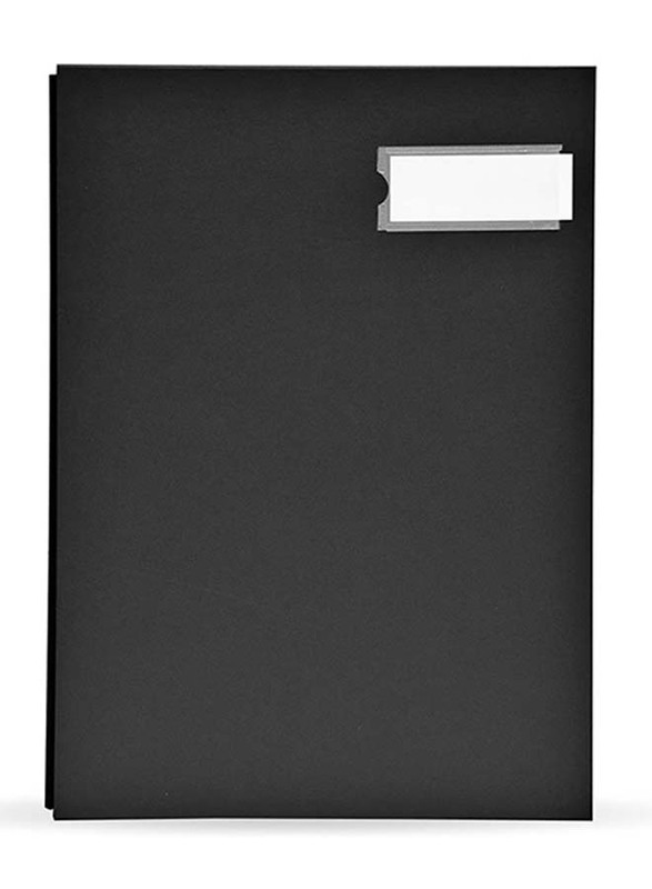 FIS PP Material Cover Signature Book, 240 x 340mm, 20 Sheets, FSCL20PPBK, Black