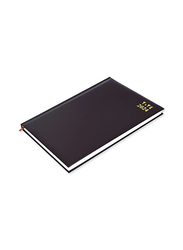 FIS 2024 Arabic/English Bonded Leather Diary, 384 Sheets, 60 GSM, A4 Size, FSDI40AEBW24BU, Burgundy